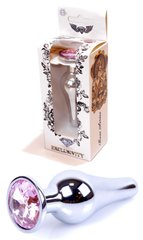 Анальная пробка Boss Series - Jewellery Silver BUTT PLUG Rose, BS6400072
