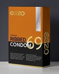 Ребристі презервативи EGZO" Ribbed " № 3