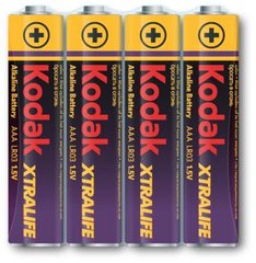 Батарейка щелочная Kodak XTRALIFE Alkaline LR03 AAA ( 4 шт )