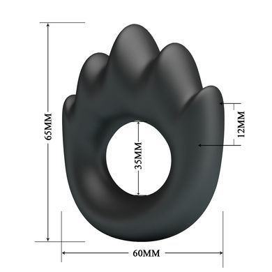 Ерекційне кільце Crazy Bull №13 - Habert super soft silicone, BI-210357
