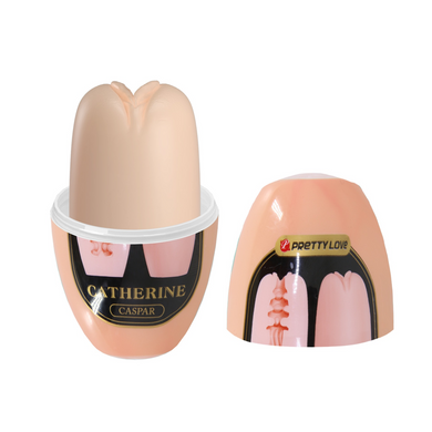 Мастурбатор яйце Pretty Love CATHERINE - Caspar Beige, BI-014832-4-3