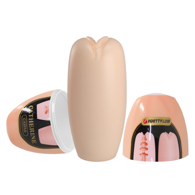 Мастурбатор яйце Pretty Love CATHERINE - Caspar Beige, BI-014832-4-3