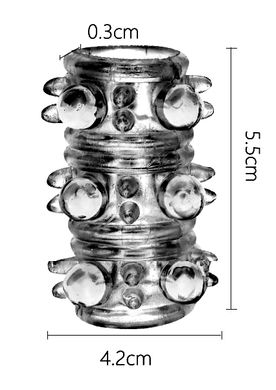 Насадка стимулирующая AR028 GREY, ( 1 шт )