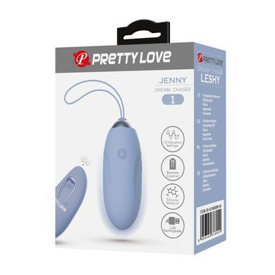 Виброяйцо серии Pretty Love - Jenny Dream chaser 1 Green, BI-014362W-9A5