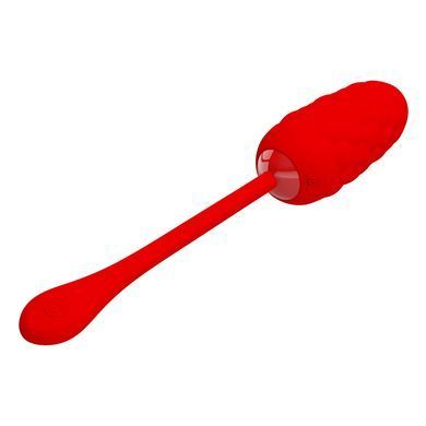Віброяйце з рельєфним дизайном Pretty Love - MARINA EGG Red, BI-014708-2
