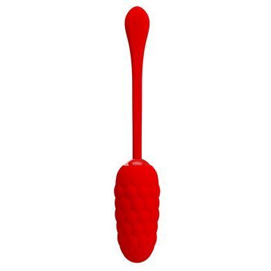 Віброяйце з рельєфним дизайном Pretty Love - MARINA EGG Red, BI-014708-2