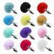 Анальная пробка с хвостом EGZO - Bunny Tail Silver Plug Pink, size S