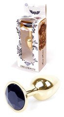 Анальная пробка Boss Series - Jewellery Gold PLUG Black S, BS6400020
