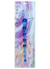 Анальные бусы Jelly Anal Beads BLUE, BS6700087