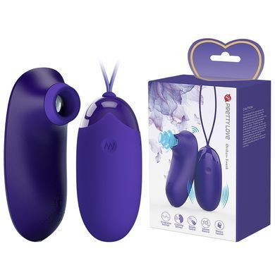 Комплект з віброяйця і вакуумного стимулятора Pretty Love - ORTHUS Youth Multifunctional 2 in 1, BI-014901WL