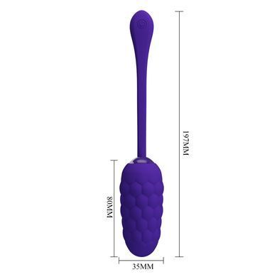 Віброяйце з рельєфним дизайном Pretty Love - MARINA EGG Purple, BI-014708-3