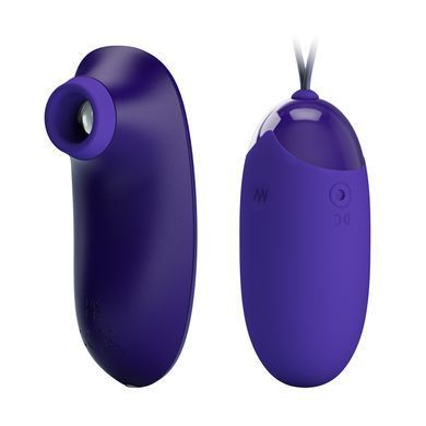 Комплект з віброяйця і вакуумного стимулятора Pretty Love - ORTHUS Youth Multifunctional 2 in 1, BI-014901WL
