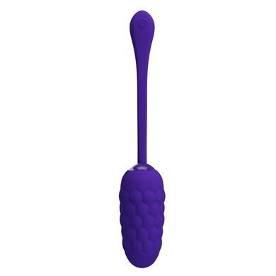 Віброяйце з рельєфним дизайном Pretty Love - MARINA EGG Purple, BI-014708-3