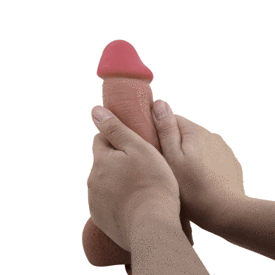 Фалоімітатор на присосці, з ефектом ковзної шкіри LyBaile - Sliding Skin 9,2'', BW-008040LP-1