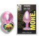 Анальна пробка з кристалом EGZO - Pink Perl Heart Plug Rainbow, size S