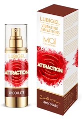 Стимулирующий гель (жидкий вибратор) с ароматом шоколада Mai - Attraction Lubigel Privat Gel Liquid Vibrator Efect Chocolate, 30 ml