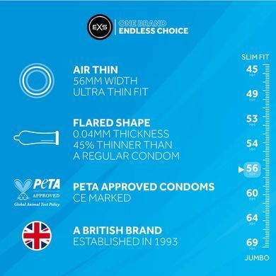 Презервативы с повышенной чувствительностью EXS - Air Thin, №144