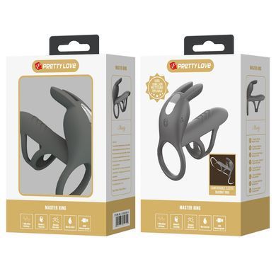 Насадка с вибрацией Pretty Love - MASTER RING GRAY, BI-210326-1