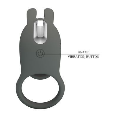 Насадка с вибрацией Pretty Love - MASTER RING GRAY, BI-210326-1