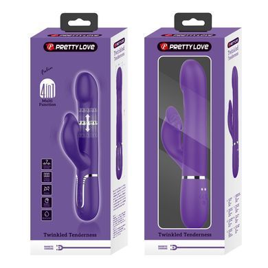 Вібромасажер із поступальним рухом серії Pretty Love - Falin Twinkled Tenderness Dark Purple 7 vibration functions 4 rolling functions, BW-500012-2