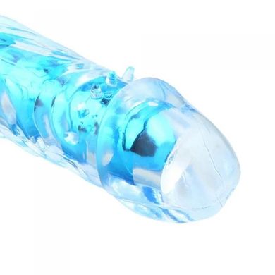 Вагінальний вібратор XESE Cristal Blue (довжина 17,5 см, діаметр 3,5 см), GSV-04 Blue