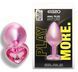 Анальная пробка с кристаллом EGZO - Pink Perl Heart Plug Pink, size S