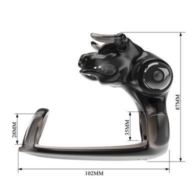 Насадка з вібрацією Pretty Love - BULL WARRIOR BLACK, BI-210333