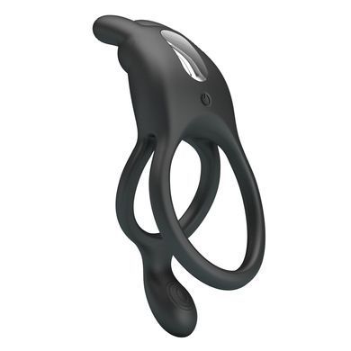 Ерекційне вібро кільце Pretty Love - SETH Black, 7 vibration functions, BI-210335
