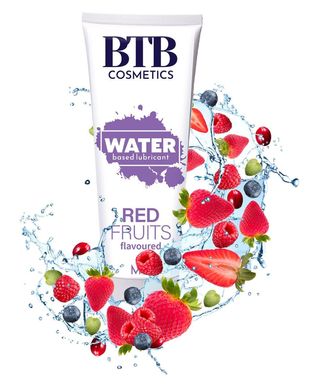 Гель-лубрикант на водній основі з ароматом лісових ягід Mai - BTB Water Based Lubricant RED FRUITS flavored, 100 ml