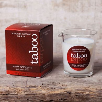 Масажна свічка для чоловіків TABOO Jeux interdits, 60 гр