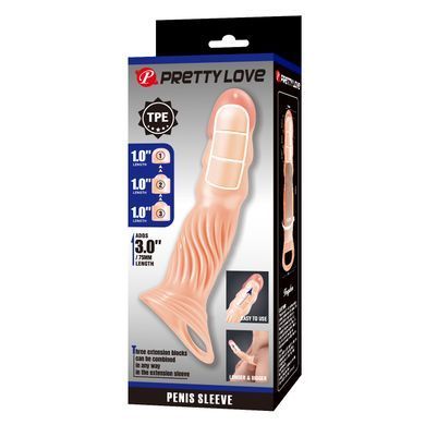 Удлиняющая насадка Pretty Love - Adjustable Penis Sleeve, BI-026263H