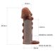 Насадка - презерватив Brave Man, BI-016012 ( коричневая )