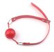 Кляп шар Classic plastic Red, SKN-KK07