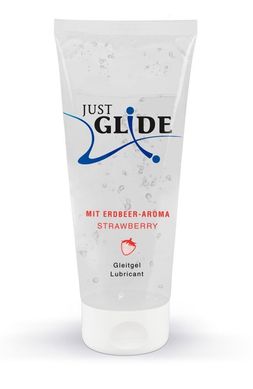 Гель-лубрикант Just Glide - Strawberry, 200 ml