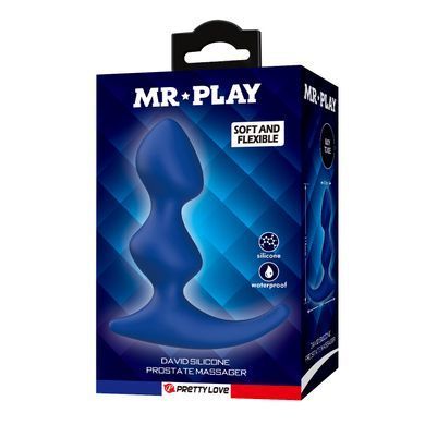 Массажер простаты MR.PLAY - David Silicone Prostate Massager, BI-040241-MR