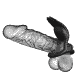 Кільце ерекційне Pretty Love - Vibration Penis Ring SILAS Black, BI-210318